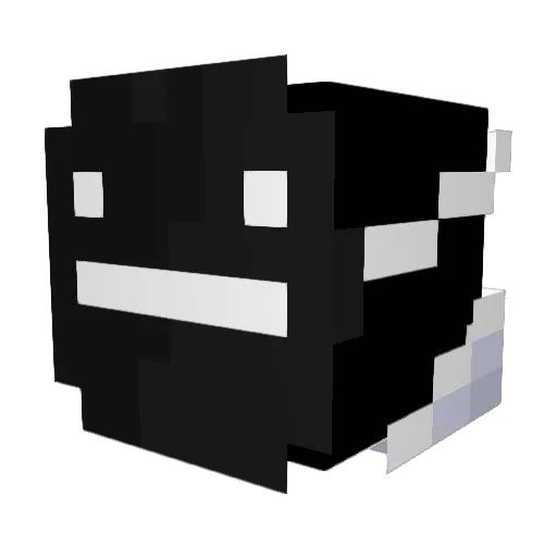mastererke Minecraft avatar head, 3D render