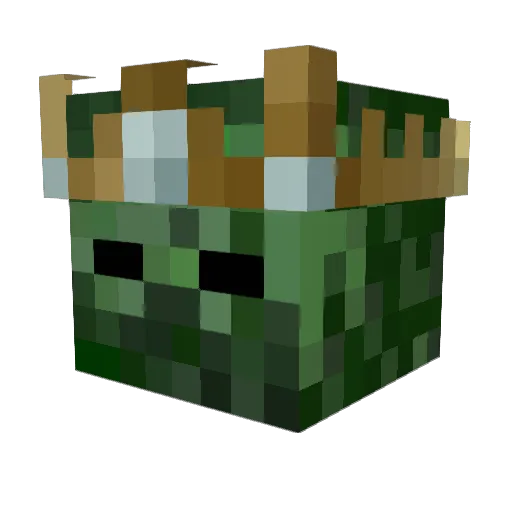 mastergello Minecraft avatar head, 3D render