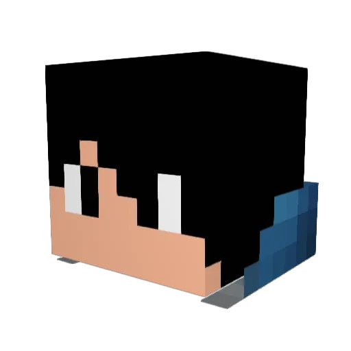 masterheal Minecraft avatar head, 3D render
