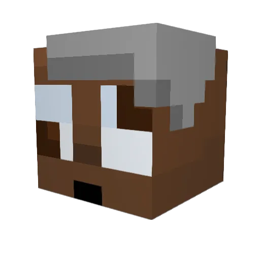 masterhobby Minecraft avatar head, 3D render
