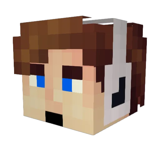masterjamjam Minecraft avatar head, 3D render