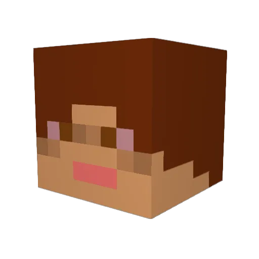 masterjediforce Minecraft avatar head, 3D render