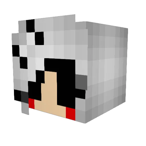 masterlantern Minecraft avatar head, 3D render