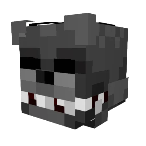 masterlassus Minecraft avatar head, 3D render