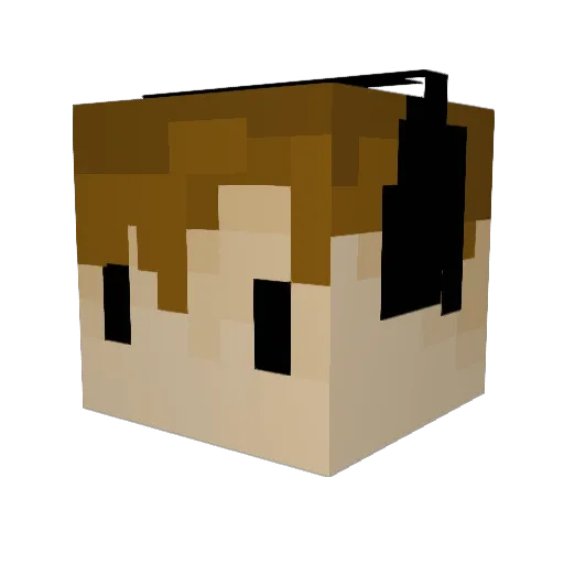 mastermind392 Minecraft avatar head, 3D render