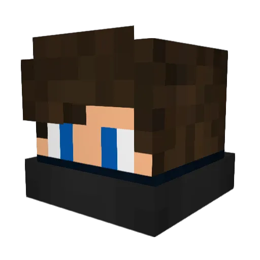 mastermint Minecraft avatar head, 3D render