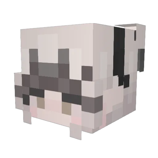 mastermovie Minecraft avatar head, 3D render
