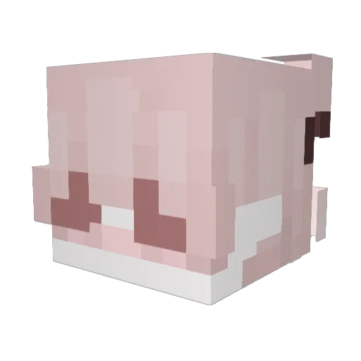 mastermuster Minecraft avatar head, 3D render