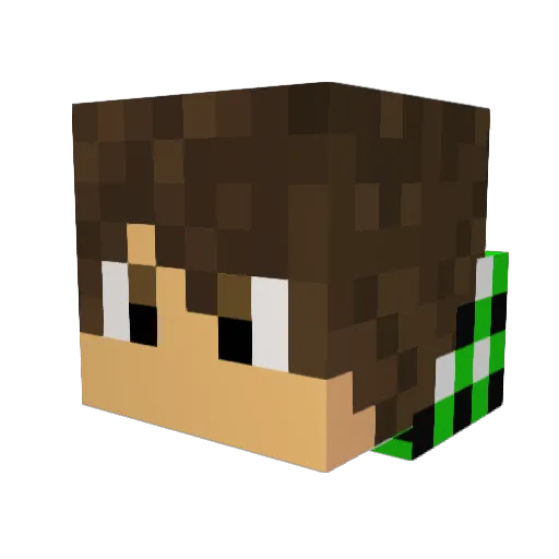 masternico5 Minecraft avatar head, 3D render