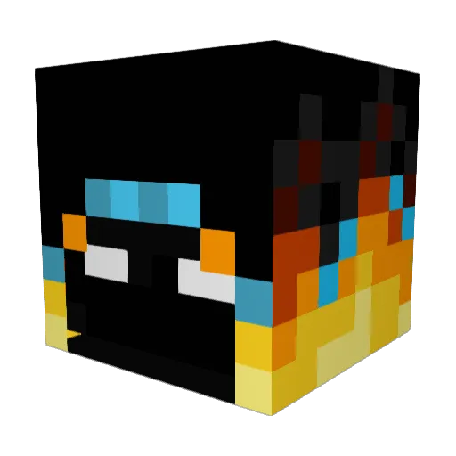 masterofhalo Minecraft avatar head, 3D render