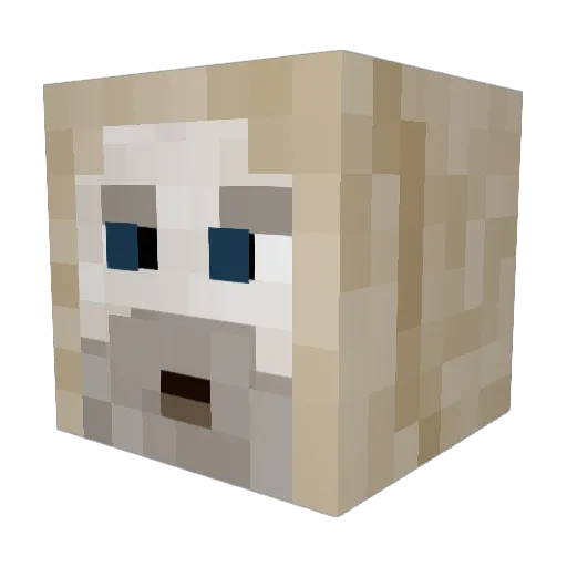 masterougway Minecraft avatar head, 3D render