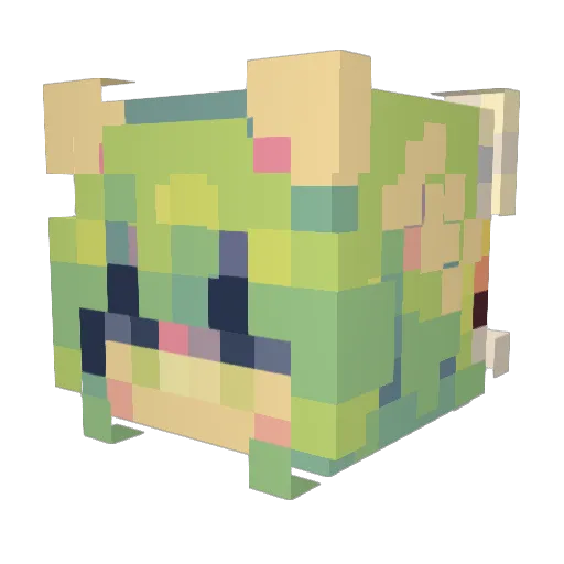 masterrevenge Minecraft avatar head, 3D render