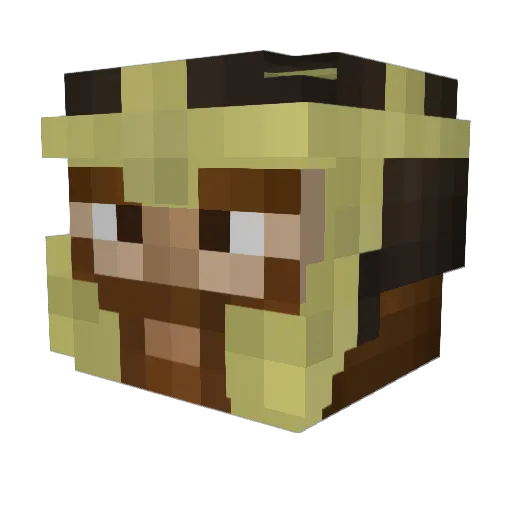 masterrich454 Minecraft avatar head, 3D render