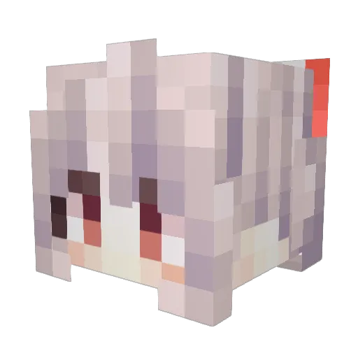 masterscene Minecraft avatar head, 3D render