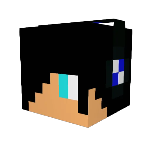 mastersevi Minecraft avatar head, 3D render