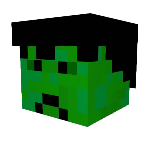 mastertwix Minecraft avatar head, 3D render