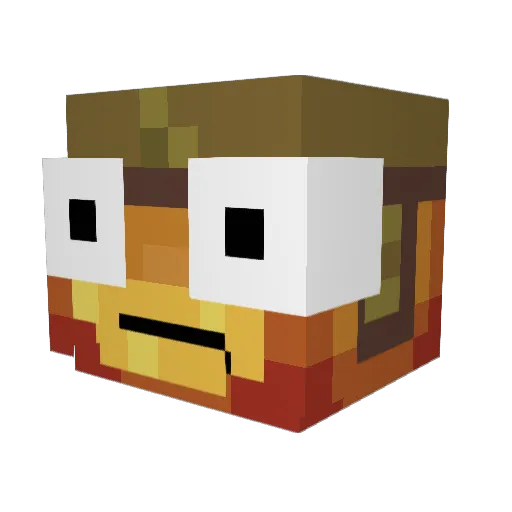 masterwhite1 Minecraft avatar head, 3D render