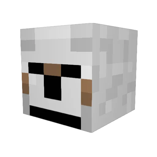 masterwolf319 Minecraft avatar head, 3D render