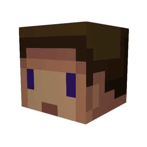 masterzackcool Minecraft avatar head, 3D render