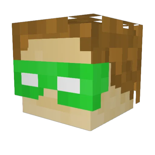 mastosnikola Minecraft avatar head, 3D render