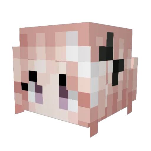 mastrplayer Minecraft avatar head, 3D render