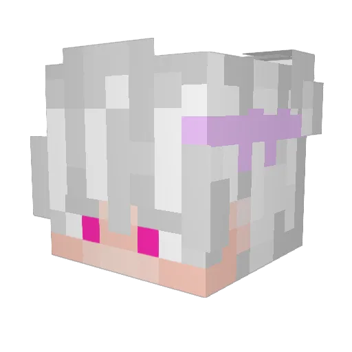 masturbacao Minecraft avatar head, 3D render