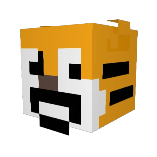 masuhiro Minecraft avatar head, 3D render