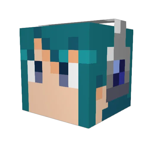 masuke663 Minecraft avatar head, 3D render