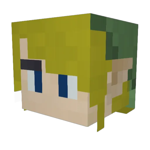 masuna24 Minecraft avatar head, 3D render