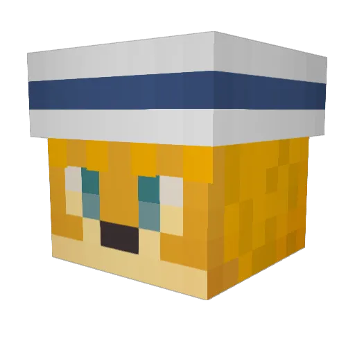 masya0619 Minecraft avatar head, 3D render