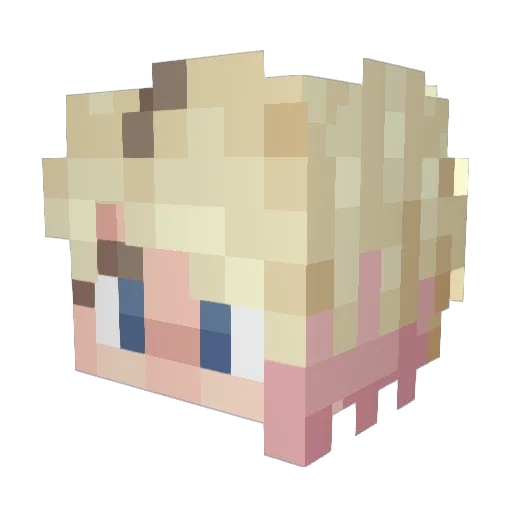 masyu1248 Minecraft avatar head, 3D render