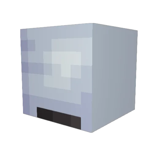 masyumero Minecraft avatar head, 3D render