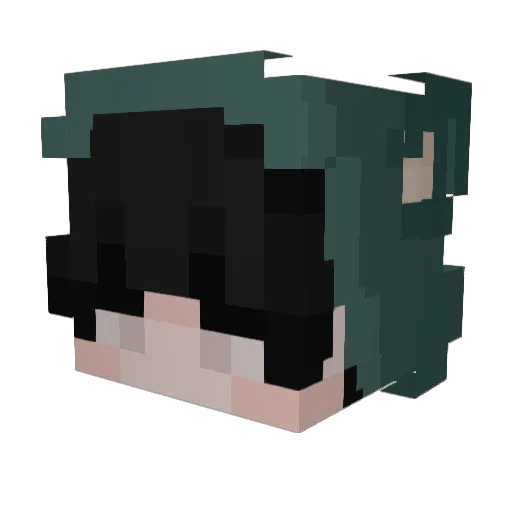 maszass Minecraft avatar head, 3D render