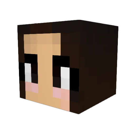 mat0plays Minecraft avatar head, 3D render