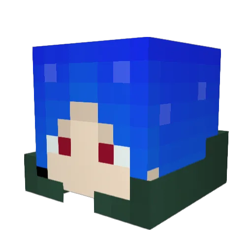 mat0ra22 Minecraft avatar head, 3D render