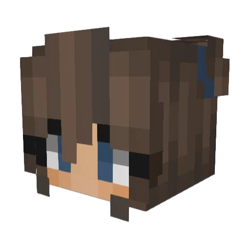 mat24420 Minecraft avatar head, 3D render