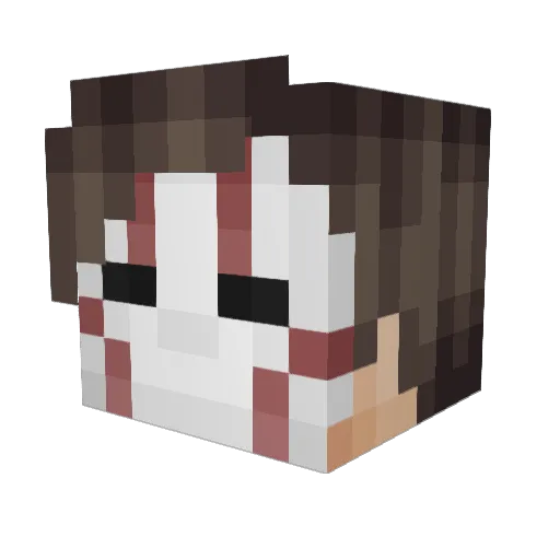 mat__pnz Minecraft avatar head, 3D render