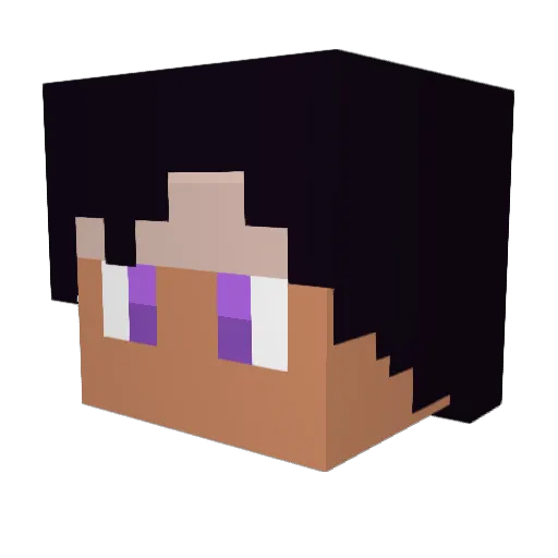 mataai Minecraft avatar head, 3D render