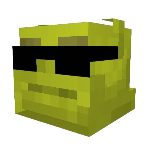 matacagadas Minecraft avatar head, 3D render