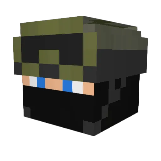 matagyah Minecraft avatar head, 3D render