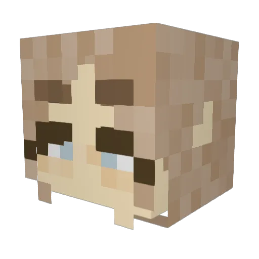 matama1 Minecraft avatar head, 3D render