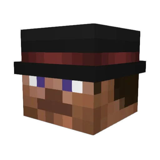 matamata Minecraft avatar head, 3D render