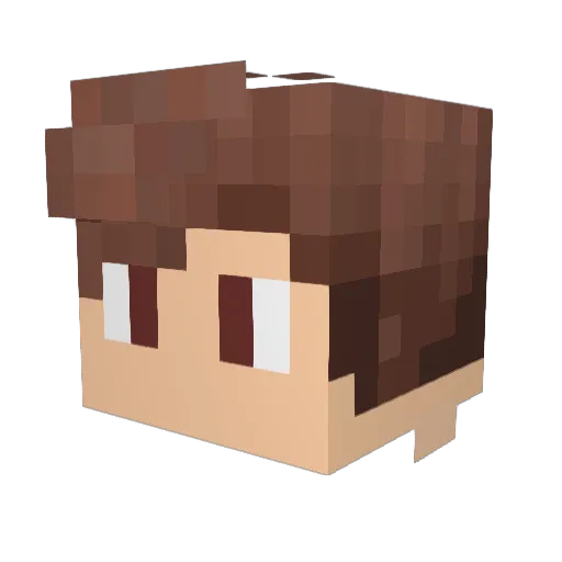 matameris Minecraft avatar head, 3D render