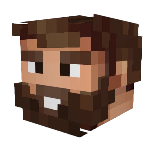 matcarmello Minecraft avatar head, 3D render
