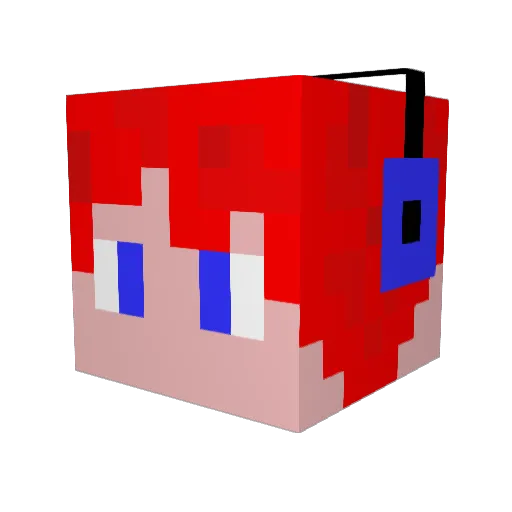 match_hiroshi Minecraft avatar head, 3D render