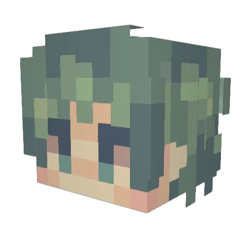 matchaaaa_0 Minecraft avatar head, 3D render