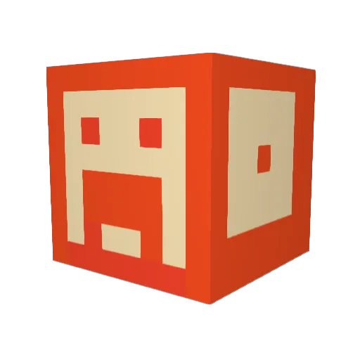 matcraft8 Minecraft avatar head, 3D render