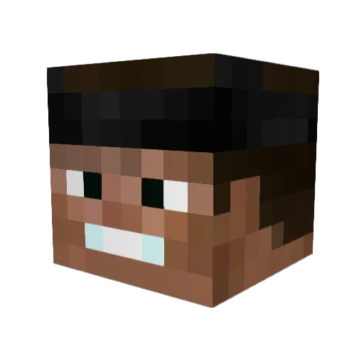 matduschnord Minecraft avatar head, 3D render