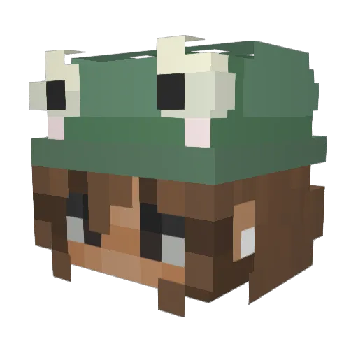mate_kotiro Minecraft avatar head, 3D render