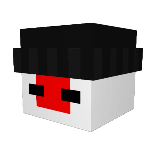 mateatucobayo Minecraft avatar head, 3D render